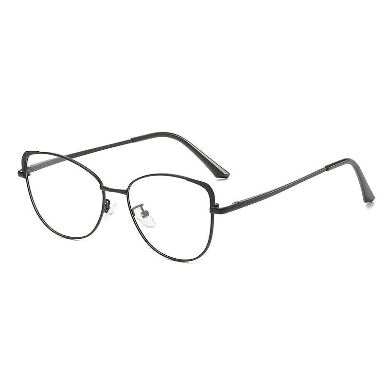 New trend cat eye glasses frame retro personality color changing anti blue light glasses metal fashion color changing glasses foreign trade