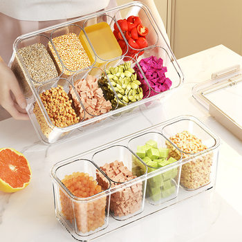 Spice Storage Box Food-Grade Satchel Compartment Large-Capacity Kitchen Household Sealed Moisture-Proof Aniseed Dry Material Box