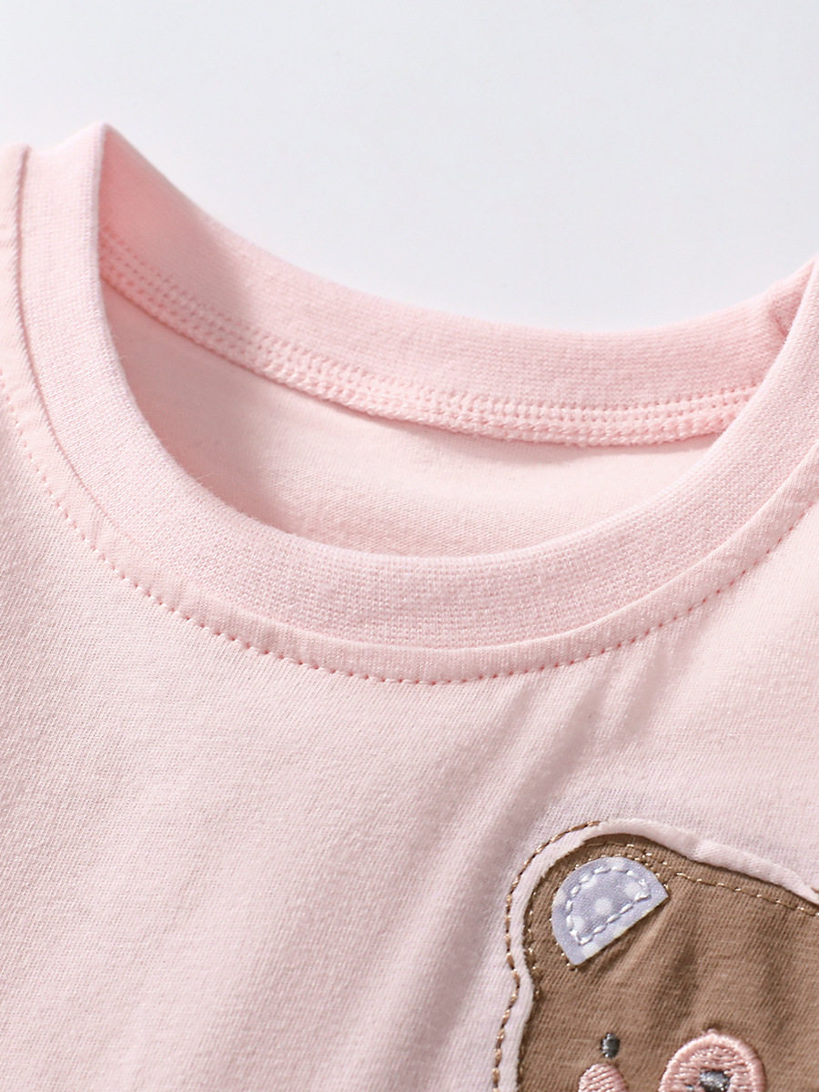 Cartoon Kids' Dress, Summer Short-sleeve Girls' Skirt, Cotton Kids' Dress