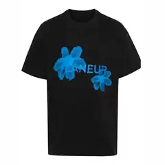 2025 Summer New Flaneur Homme Floral Pattern Brand Printed T-Shirt for Men and Women