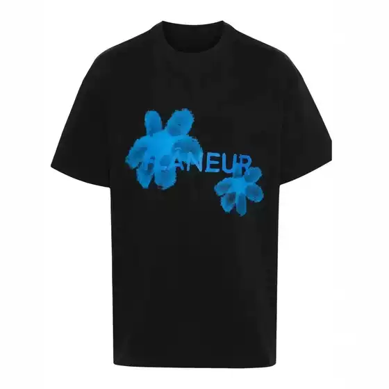 2025 Summer New Flaneur Homme Floral Pattern Brand Printed T-Shirt for Men and Women