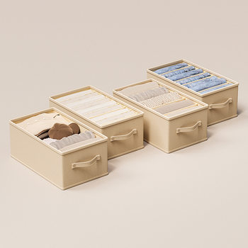 Cross-border Wardrobe Pants Storage Box Layered Clothes Storage Box Household Clothes Finishing Box Drawer Type Storage Box