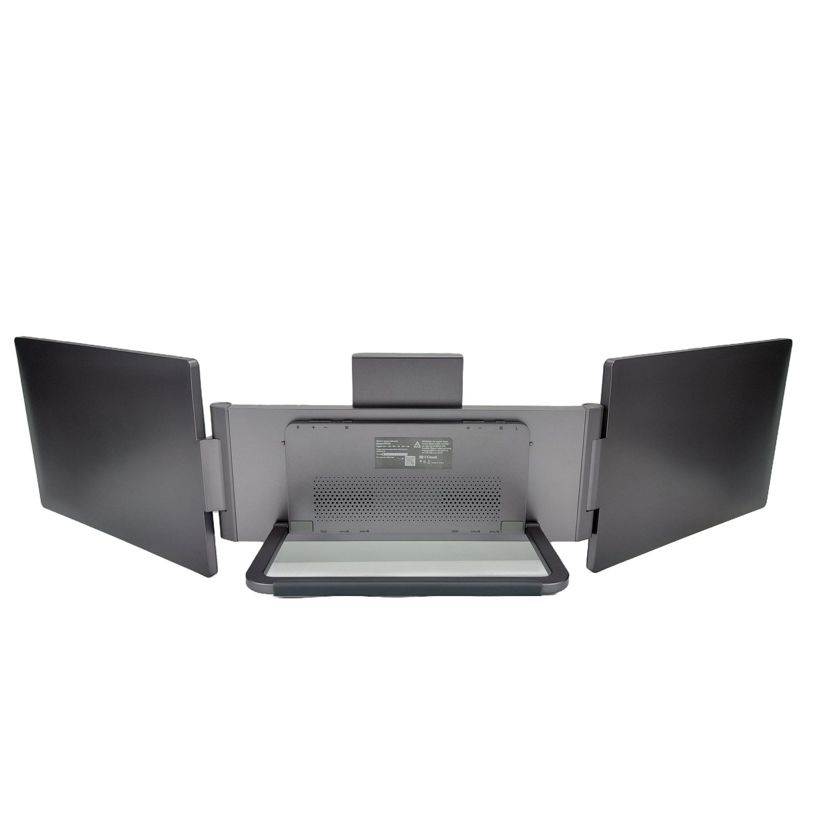 14inch Dual-Screen Portable Monitor for Stock Trading and Office Work, High-Definition Extended Screen, HDMI Laptop Display