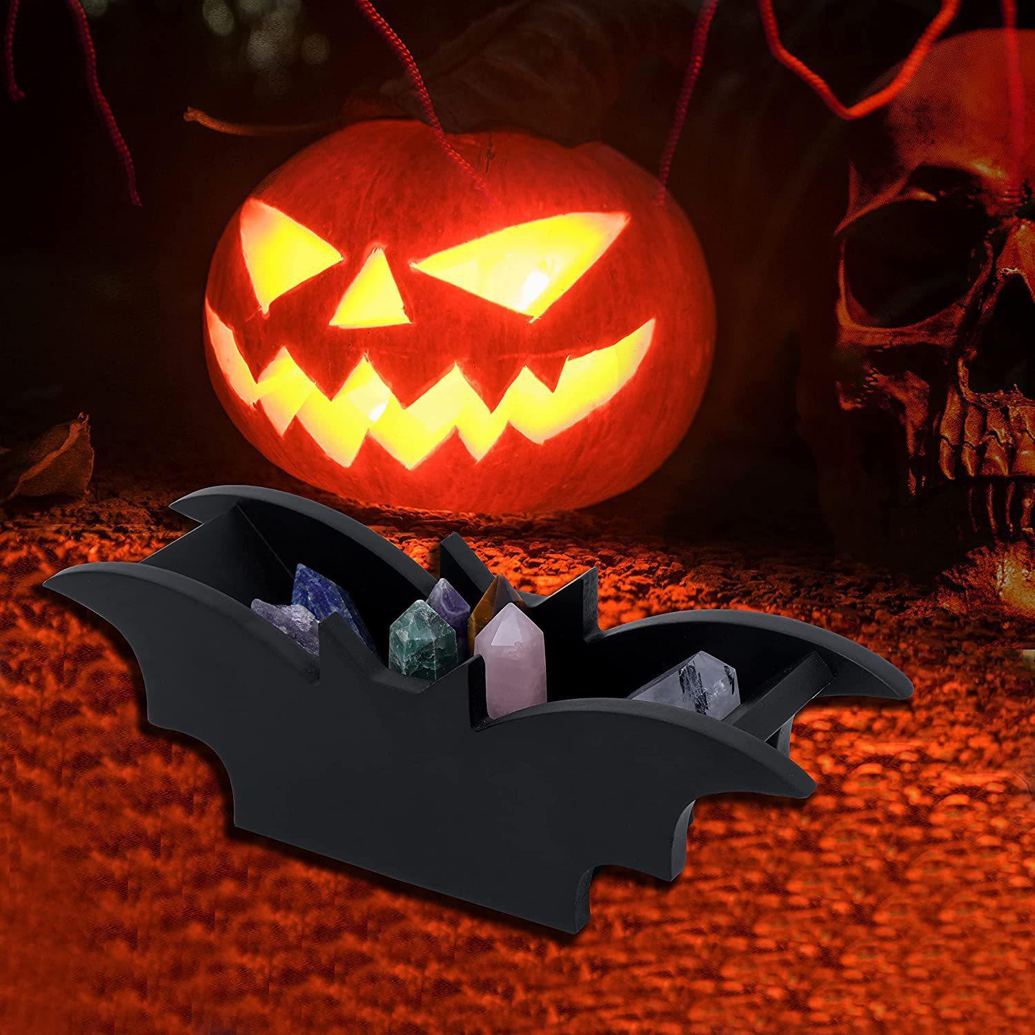 Bathroom Decorative Box, Cosmetics Storage Tray, Crystal Display Tray, Wooden Storage Box, Solid Wood Dressing Table, Large Capacity