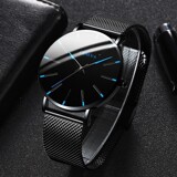 Внешняя торговля горячие продажи горячий стиль мода синяя игла мужские часы мужские часы кварцевые часы сетчатый ремень производитель spot one piece от имени