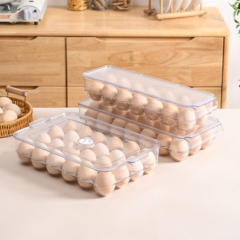 Stackable egg storage box for refrigerator fresh-keeping egg grid egg rack egg tray box holder