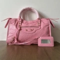 Gold rivets-medium size 38*23*10cm-pink-ready for delivery on the same day