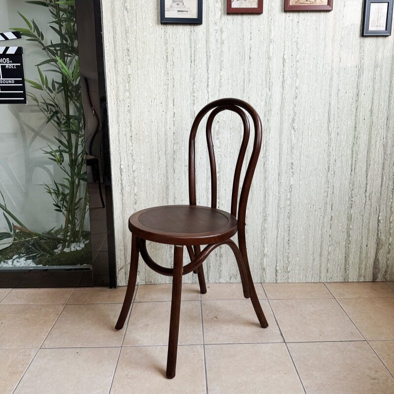 美式复古实木方形桌椅组合咖啡厅奶茶店甜品店西餐厅清吧商用桌子