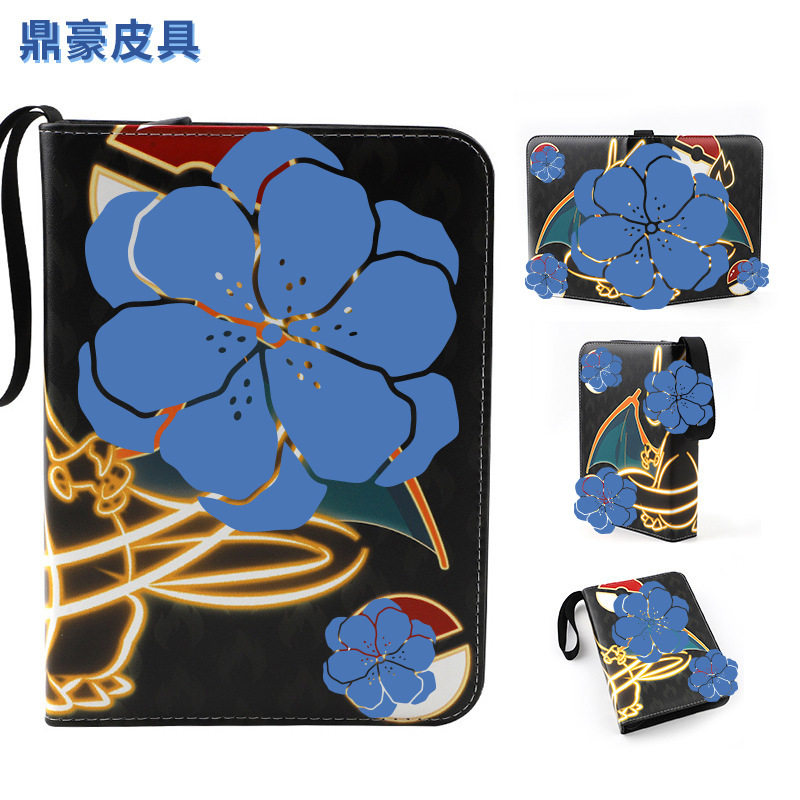 Pokemon Card Collection Book Customized Four Square Pokemon Game Card Book Pokemon Business Card Book Card Pack