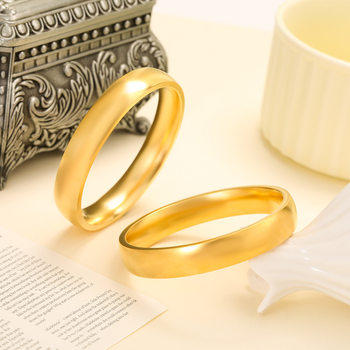 Sand Gold Bracelet 12N Wide Tire Bracelet Loach Back Bracelet Unisex Gift Sand Gold Jewelry Plain Bracelet