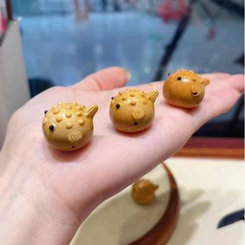 Sandalwood Barbie Sandalwood Puffer Dolphin Beads Handmade DIY Literary Play Buddha Beads Jewelry Accessories Mobile Phone Chain Bracelet Pendant Bag Hanging