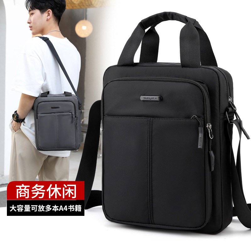 New Crossbody Bag Men's Bag Shoulder Bag Oxford Cloth Casual Backpack Men's Large Capacity Business Portable Men's Bag