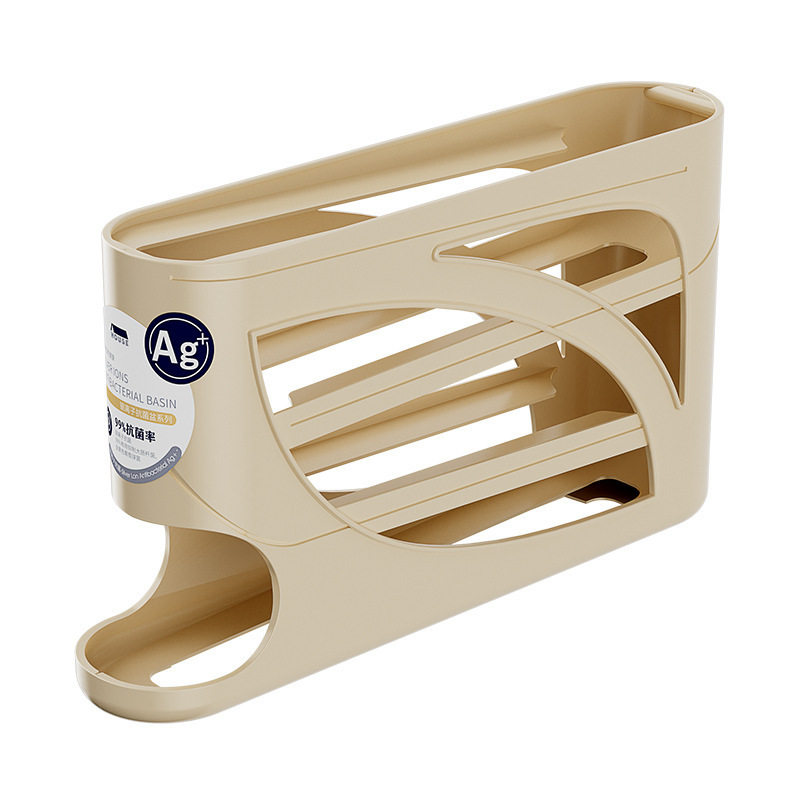 Rolling Egg Storage Box Household Multi-Layer Inclined Automatic Egg Rolling Box Refrigerator Side Door Organizer Box Egg Holder