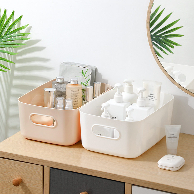 Storage Box Desktop Cosmetics Storage Sundry Organizer Storage Basket Plastic Snack Household Kitchen Storage Box