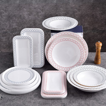 Melamine New Chinese Banquet Plate Soup Bowl Creative Open Tableware Hotel Presentation Cold Art Plate Restaurant Cold Dish Hot Dish Plate