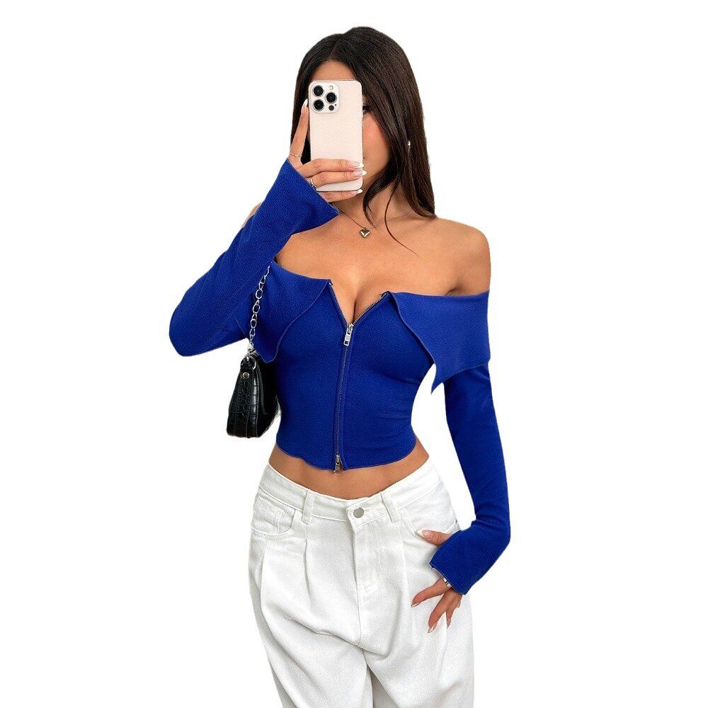 Off Shoulder T Shirt Trendy Design Short Length Spring Summer Collection Womens Fashion Top Wholesale Available