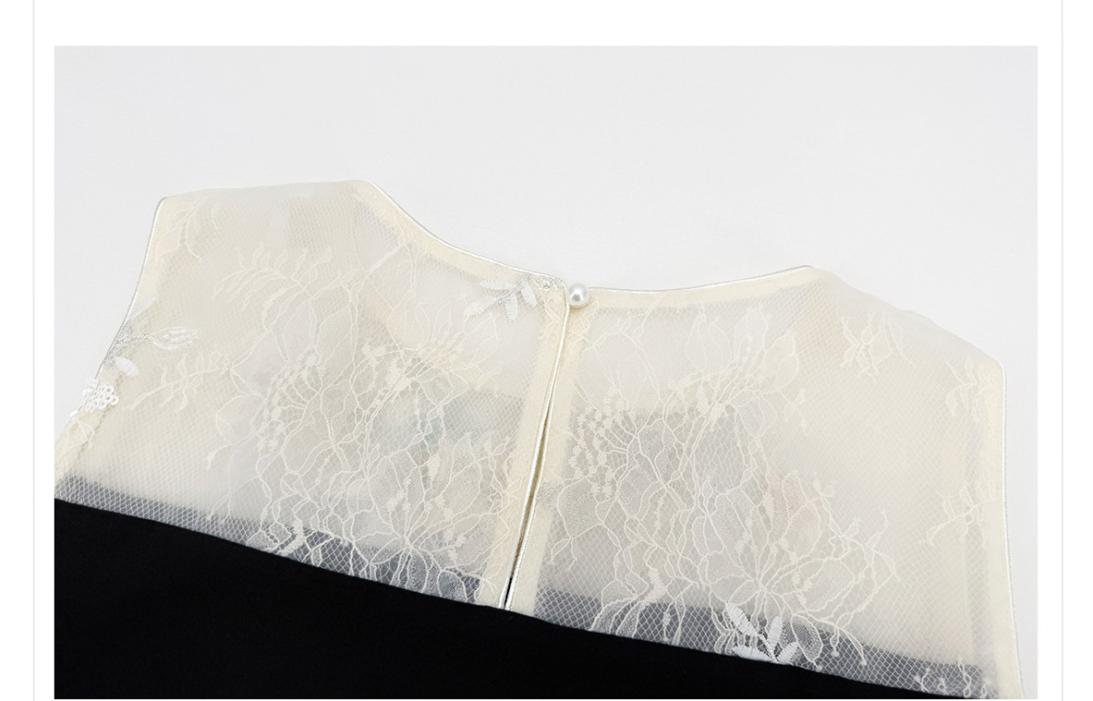 Bộ áo gile không tay ren thêu phối chân váy dài xếp ly hai dây — Chân váy, Áo, Bộ