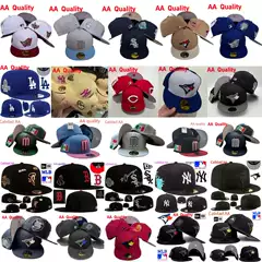 NY.LA Style American Baseball Cap with Embroidery, Closed Back, Hip-Hop Fashion, Versatile Flat Brim Hat - Premium AA Quality