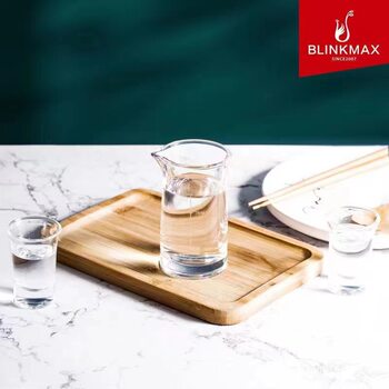 Lizun Liquor Glass Wine Dispencer suit with Gold Scale Two-two Small Wine Pot Glass Household High-end Hotel Bullet Cup