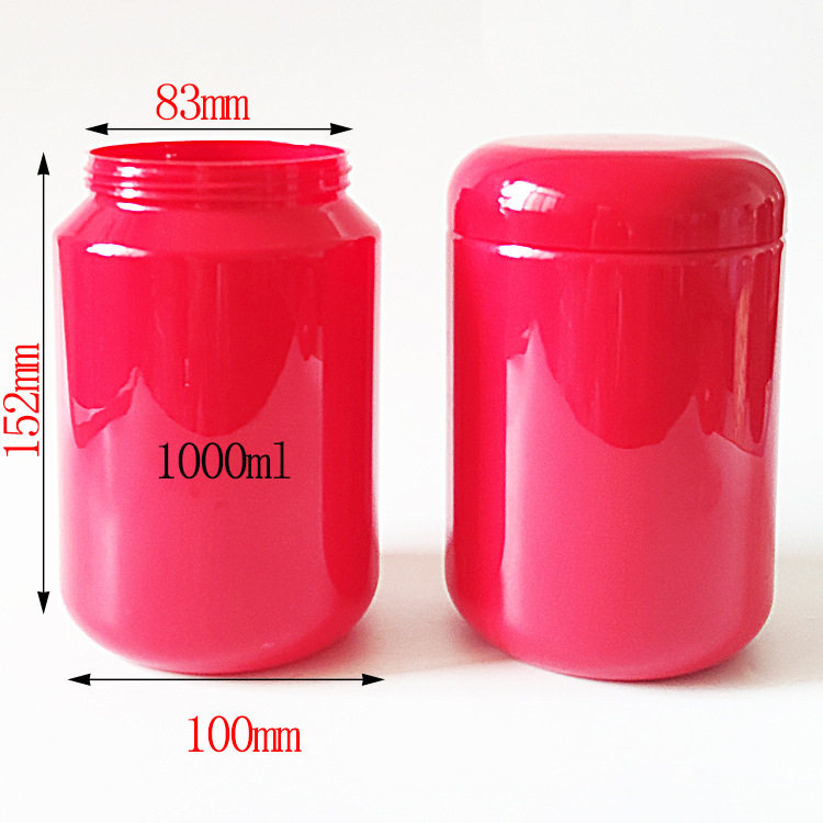 60ml Transparent Plastic Bottle pet Transparent Small Jar with Milk Tablets Kidsren's Snacks Sealed Moisture-proof Packaging Box