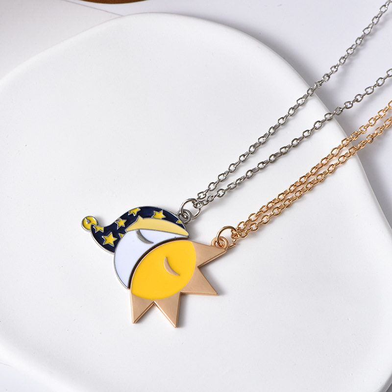 欧美饰品 BEST FRIENDS心型方块吊坠 闺蜜吊坠心形项链