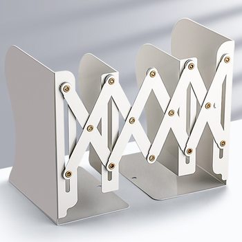 Retractable Book Stand with Pen Holder Bookshelf Integrated Desktop Book Folding Fixed Book Storage Rack Bezel Book Clip Stand