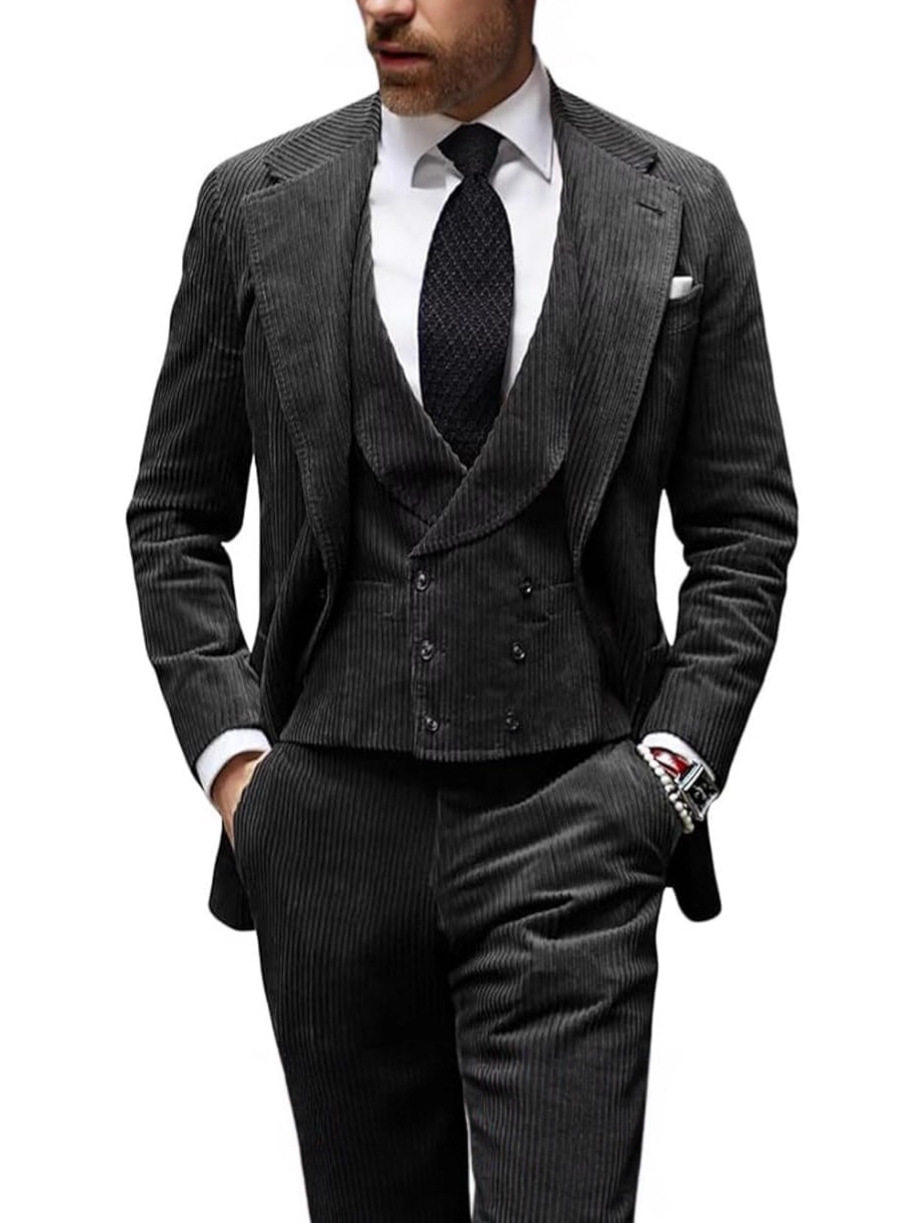 casual banquet wedding slim fit men's three-piece set