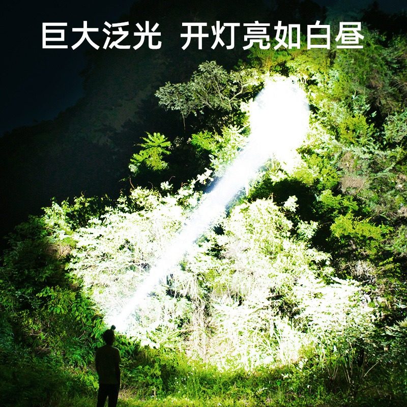 Head-Mounted Ultra-Long Battery Life Lithium Battery Ultra-Bright Strong Light Waterproof Rechargeable Outdoor Fishing Night Fishing Outdoor High Lumen Headlight