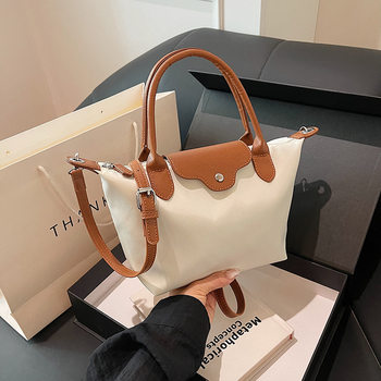 Summer Popular Women's Bag 2024 New Casual Nylon Cloth Handbag Large Capacity All-match Shoulder Crossbody Dumpling Bag