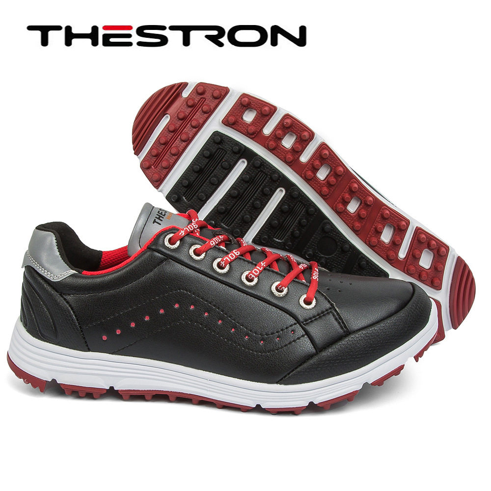 Le Chuang THESTRON รองเท้ากอล์ฟไร้หมุดรุ่นใหม่ รองเท้าฝึกซ้อมกอล์ฟสำหรับผู้ชาย ไซส์ใหญ่