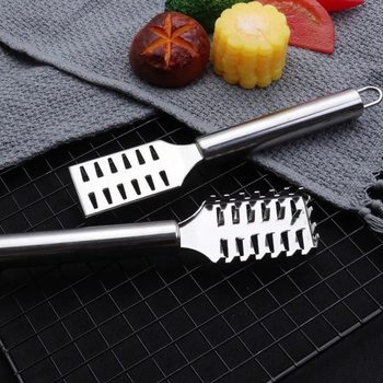 Stainless Steel Fish Scale Scraper Household Manual Scaling and Descaling Artifact Kitchen Fish Killing Tool Fish Brush Wholesale
