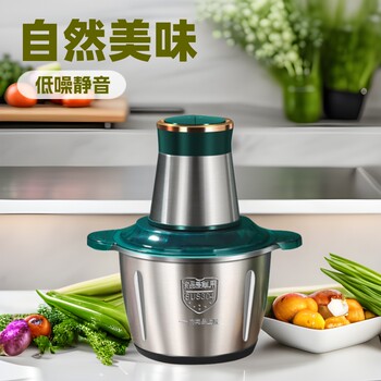 Cross-Border 3L Stainless Steel Meat Grinder Household Multi-Purpose Electric Mixer Manufacturer Kitchen Baby Food Processor