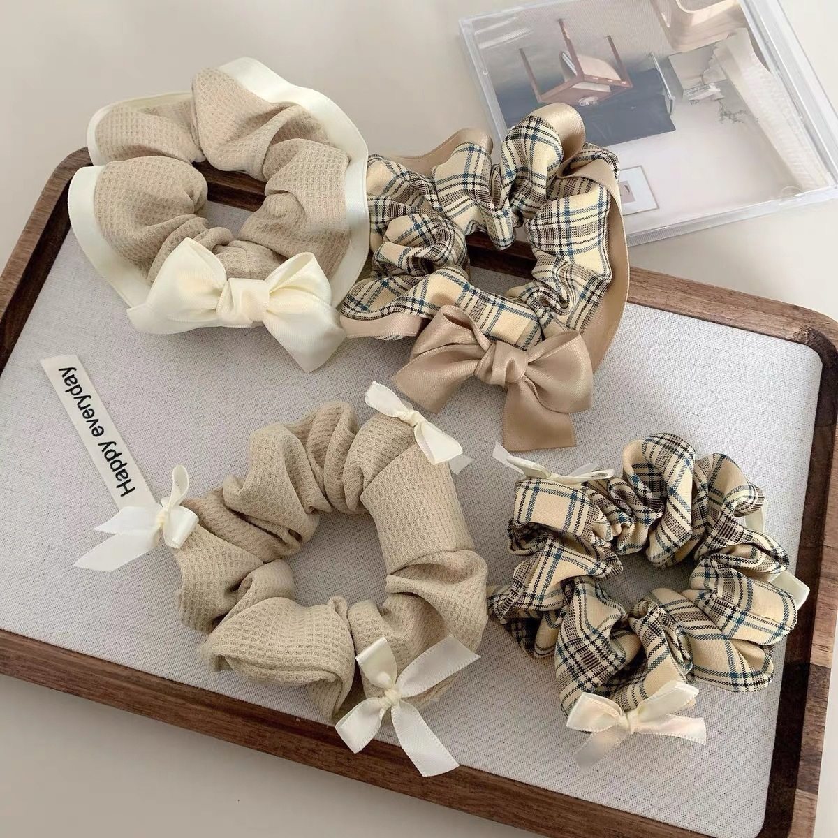 Maillard bow large intestine hair band women's high elastic durable hair rope balls hair tie hair rope headdress rubber band