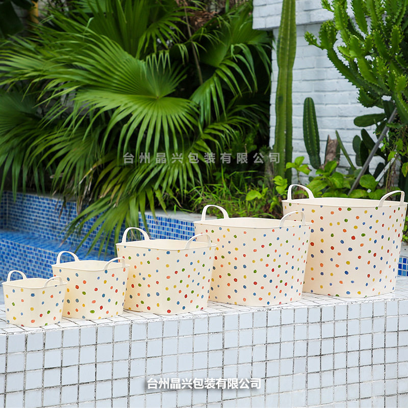 Cartoon Children's Toy Storage Bucket Storage Basket Laundry Basket Household Baby Dirty Clothes Storage Basket Dirty Clothes Basket