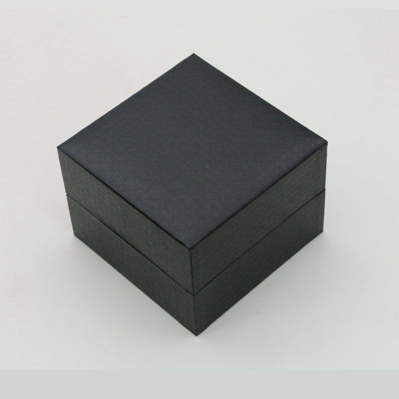 Leather Accord Pattern Watch Packaging Box, High-Grade Leather-Filled Paper Watch Box, Single Flip Watch Storage Display Watch Box