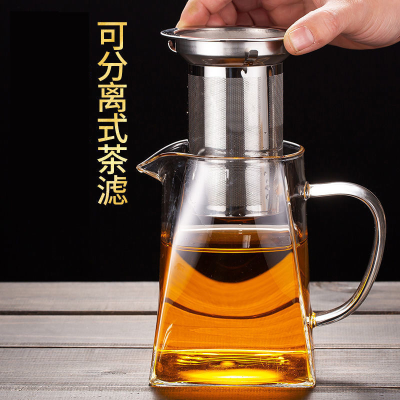 Square Stainless Steel Filter Liner Teapot Large Capacity Electric Ceramic Stove Heating Teapot Water Boiling Teapot