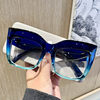 New HD fashion Anti-blue light internet celebrity accessories cat eye rivet glasses frame European and American style large frame texture fashion glasses
