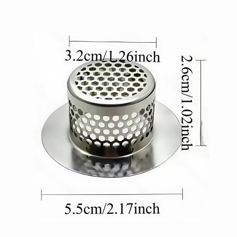 Cross-Border 304 Stainless Steel Sink Filter Net for Bathroom Toilet Drain, Anti-Hair, Anti-Clogging, and Odor-Proof