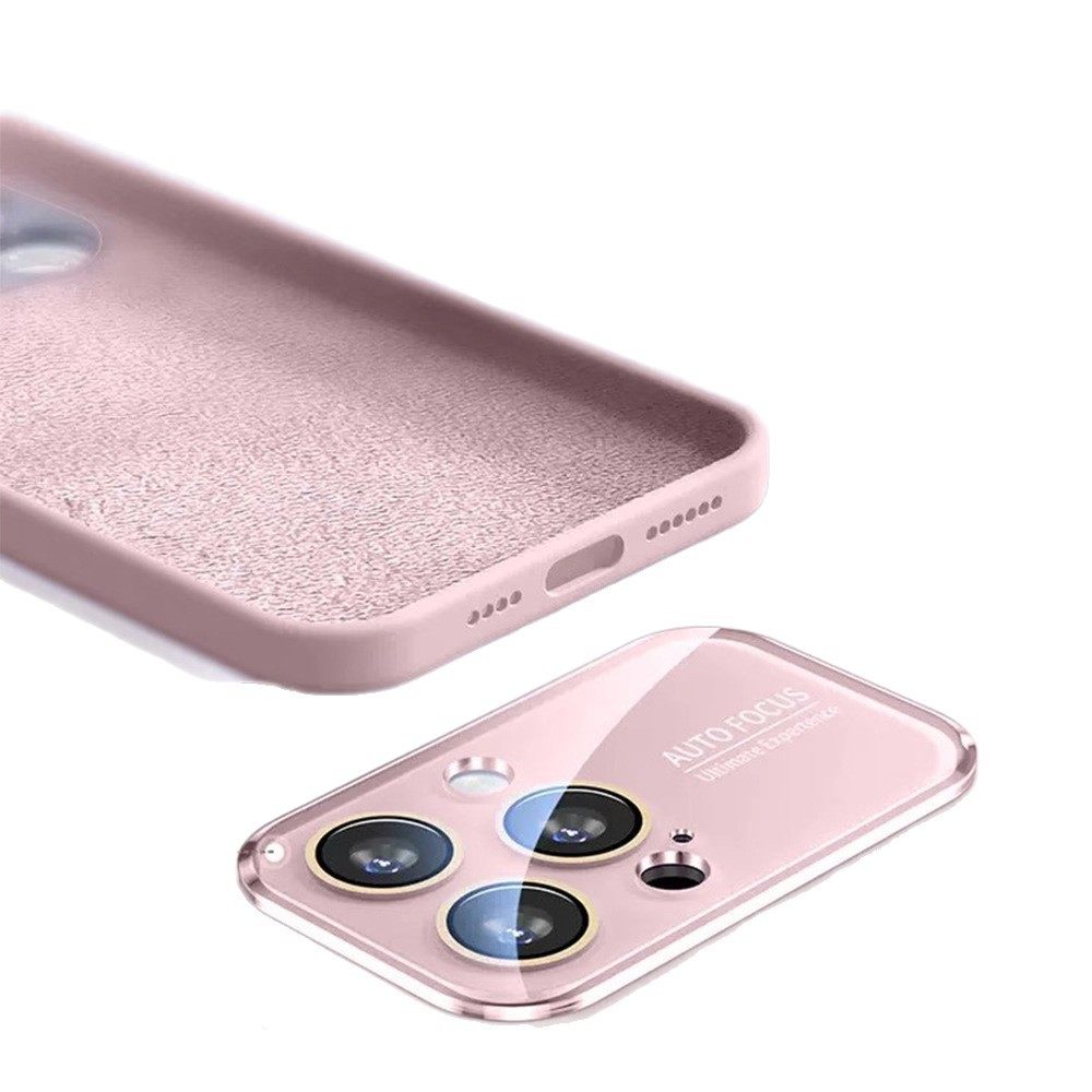 Liquid Large Window Case Suitable for Apple 17 Pro Max Phone Case iPhone 16 with Lens Film Silicone Protective Cover 15