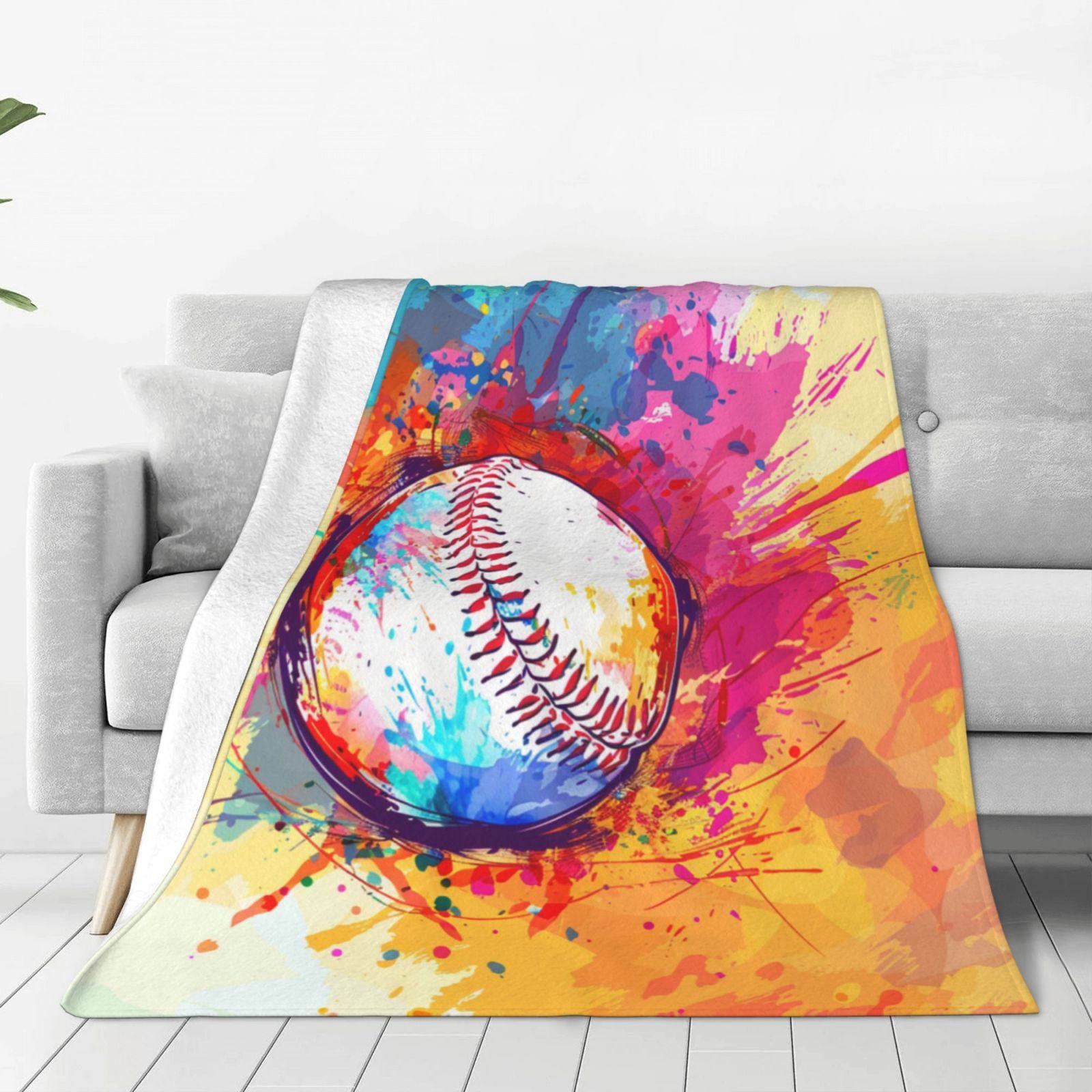 Cross-Border Digital Printed Flannel Blanket, Room Blanket, Office Nap Gift, Warm, European and American Style, Super Soft