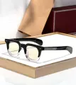 Black and white transparent frame light tea slices