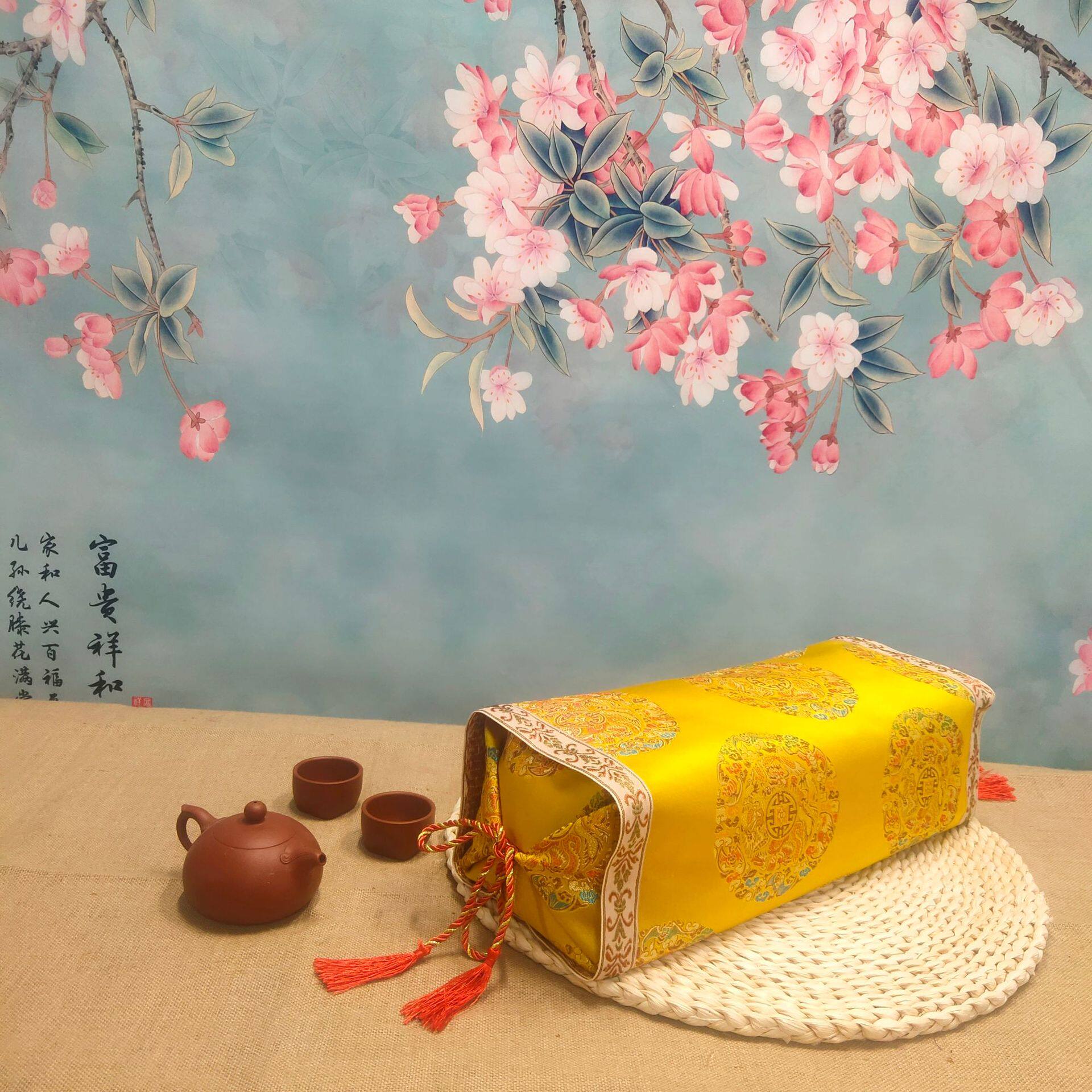 Court satin home textile bedding online wholesale stall court satin jacquard pillowcase pillow cover cervical pillow