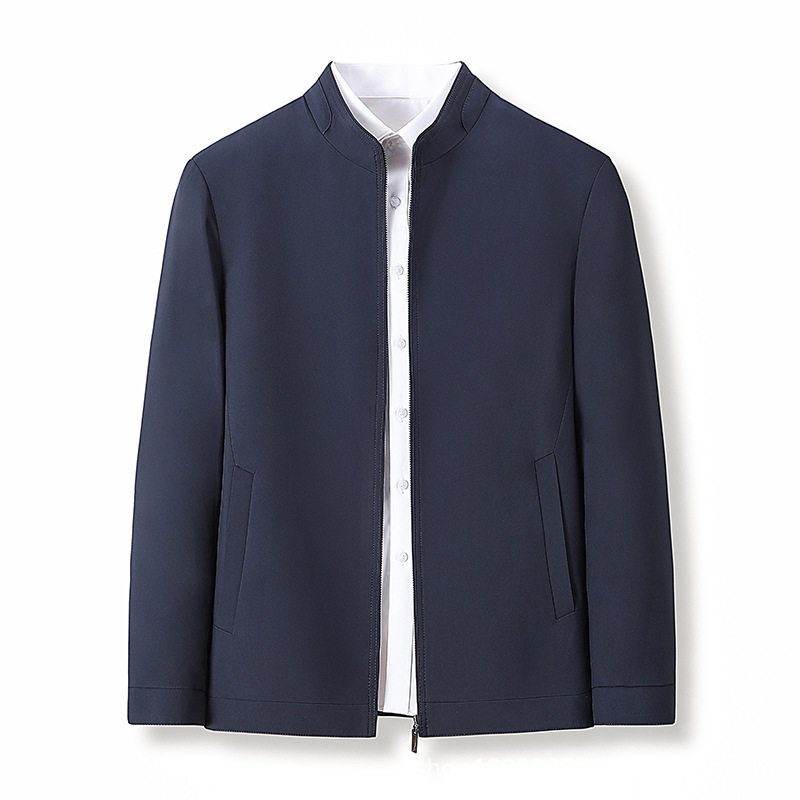 Cổ đứng màu xanh navy W2102