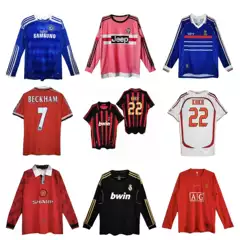 Wholesale Retro Football Jerseys Ac Kaka No. 22 1998 France Brazil England Real Madrid Manchester United Nostalgic Version Jerseys