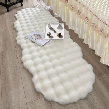 New Wavy Bay Window Mat Bubble Plush Bedroom Bedside Living Room Bay Window Sofa Blanket Coffee Table Velvet Carpet Mat
