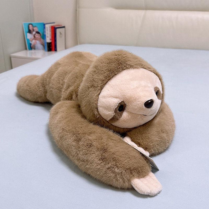 豪伟达背宝恐龙趴姿抱枕树懒毛绒玩具考拉睡觉抱枕娃娃批发