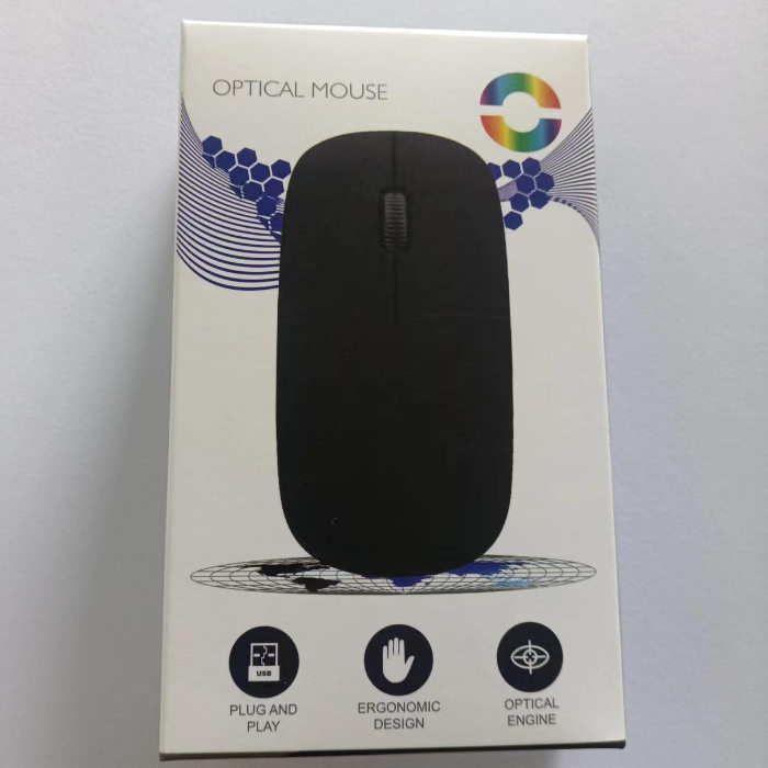 跨境适用于苹果 台式电脑配件办公商务笔记本 小光电有线鼠标批发