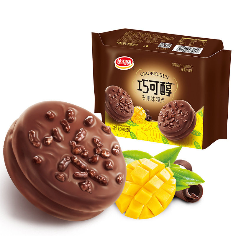 达利园巧可醇抹茶味芒果味巧克力味派夹心糕点休闲零食小吃下午茶,淘宝优惠券,粉丝福利购,淘宝优惠卷