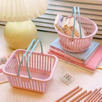 T Botanical Garden Picking Basket Storage Mini Hollow Basket Bayberry Strawberry Mulberry Basket Desktop Miscellaneous Items Organizer