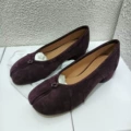 Deep burgundy grape purple 3.5cm sheep velvet